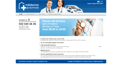 Desktop Screenshot of medecinsadomicile.ch